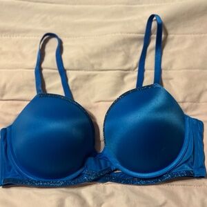 Victoria's Secret Very Sexy Push Up Blue 40C Back Closure Bra